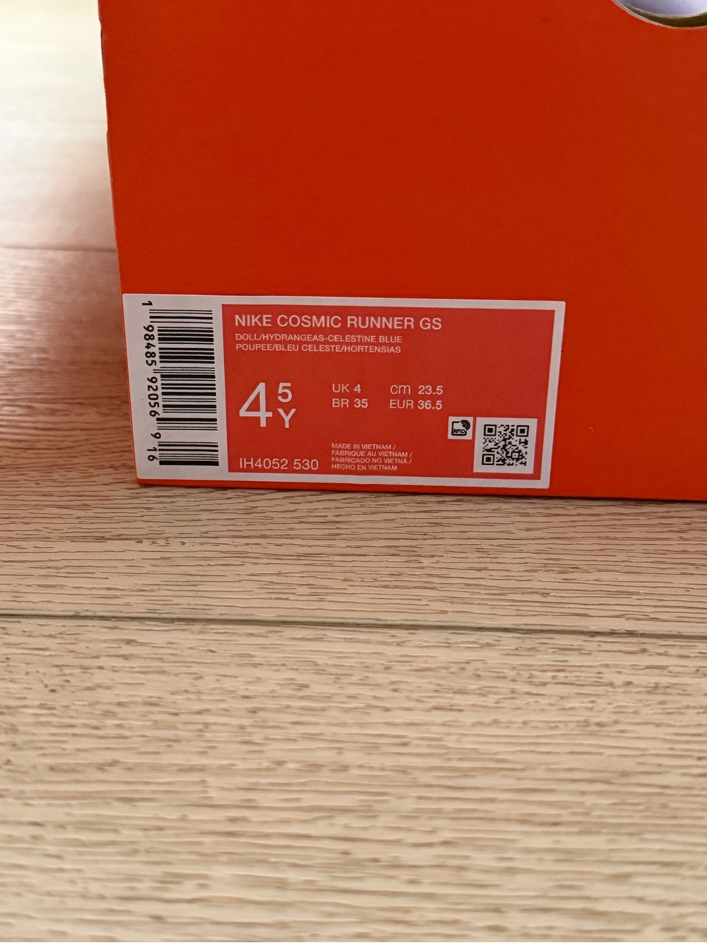 Nike Youth Lavender and Light Blue Running Shoes - Picture 4 of 9